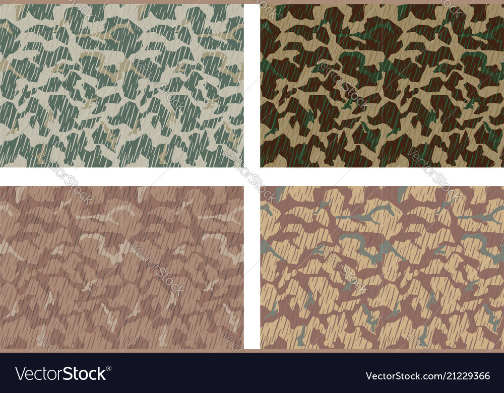 Camouflage pattern design with different color