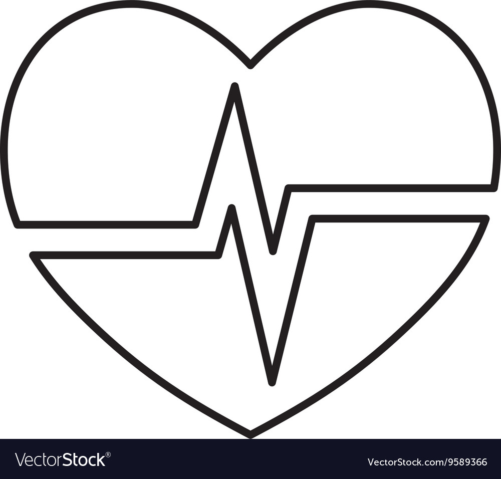 Cardiology heart icon medical and health care