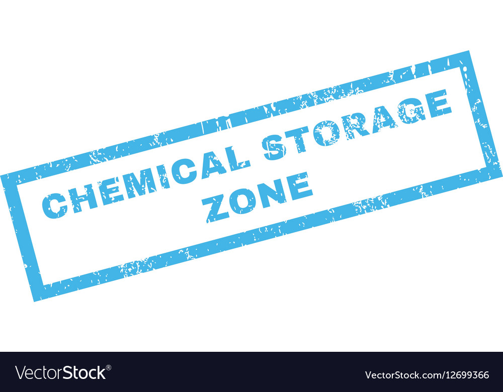 Chemical storage zone rubber stamp