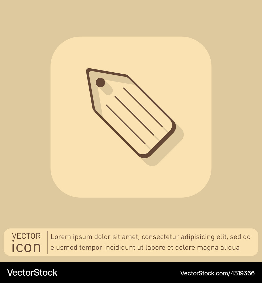 Label symbol for clothing or goods Royalty Free Vector Image