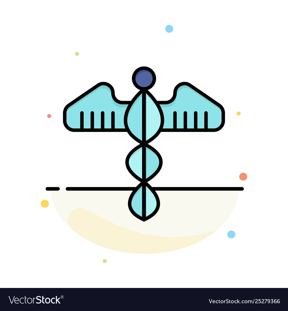 Medical symbol heart health care abstract flat vector image Medical symbol heart health care abstract flat