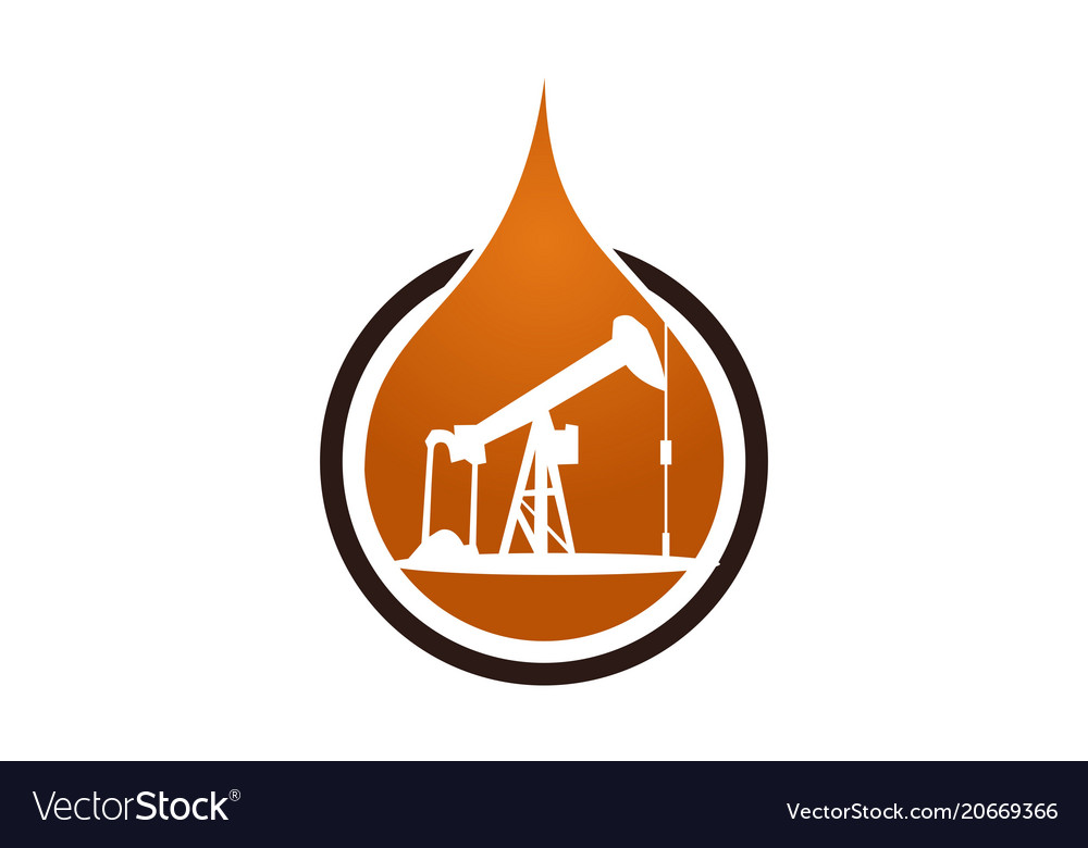 Oil mining Royalty Free Vector Image - VectorStock