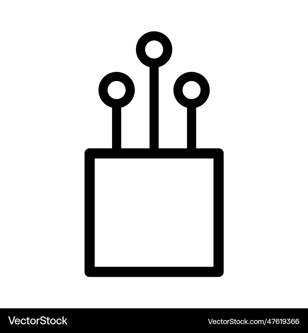 Optical cable icon technology information wire Vector Image