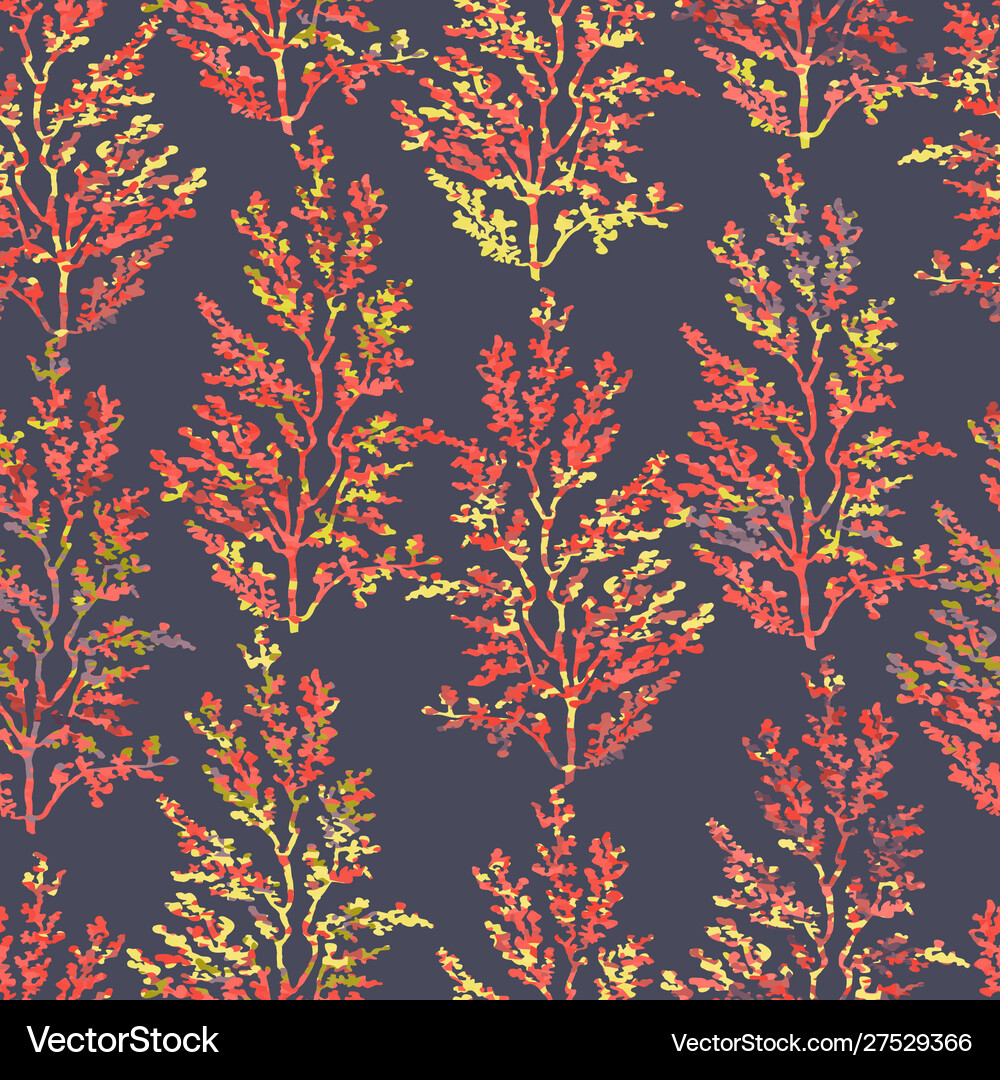 Seamless pattern with herbs plants Royalty Free Vector Image