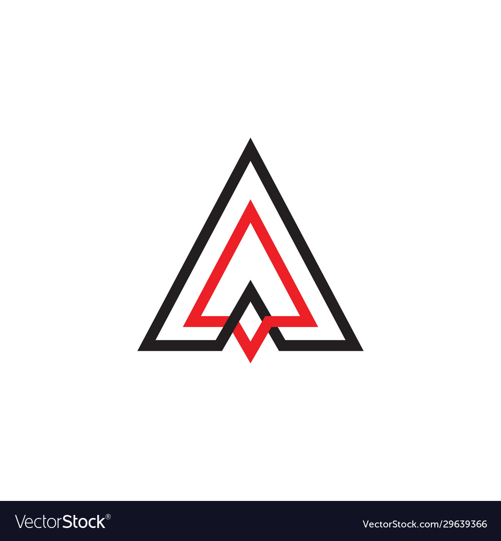 Triangle arrows linked lines design