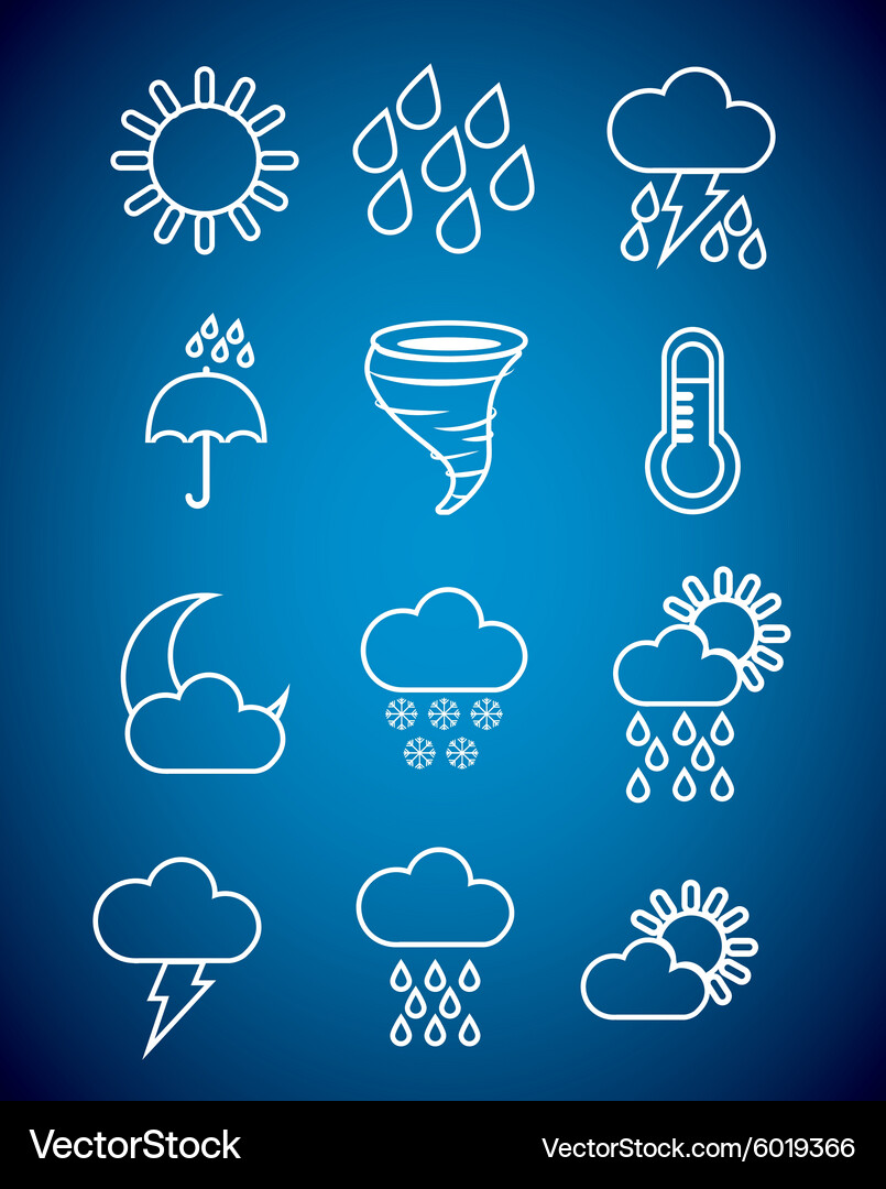 Weather Analysis Vector Weather concept Royalty Free Vector Image - VectorStock
