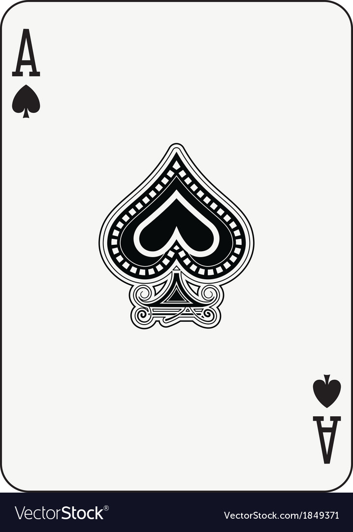 ace of spades card template