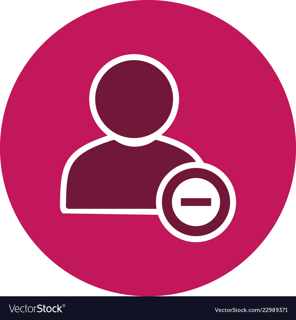 Block user icon Royalty Free Vector Image VectorStock