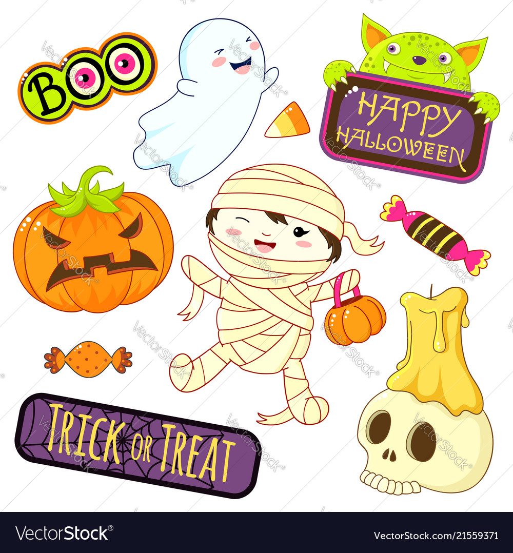 Collection of halloween icons