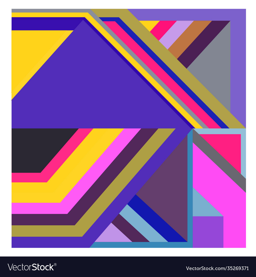 Colorful geometric and curve background pattern