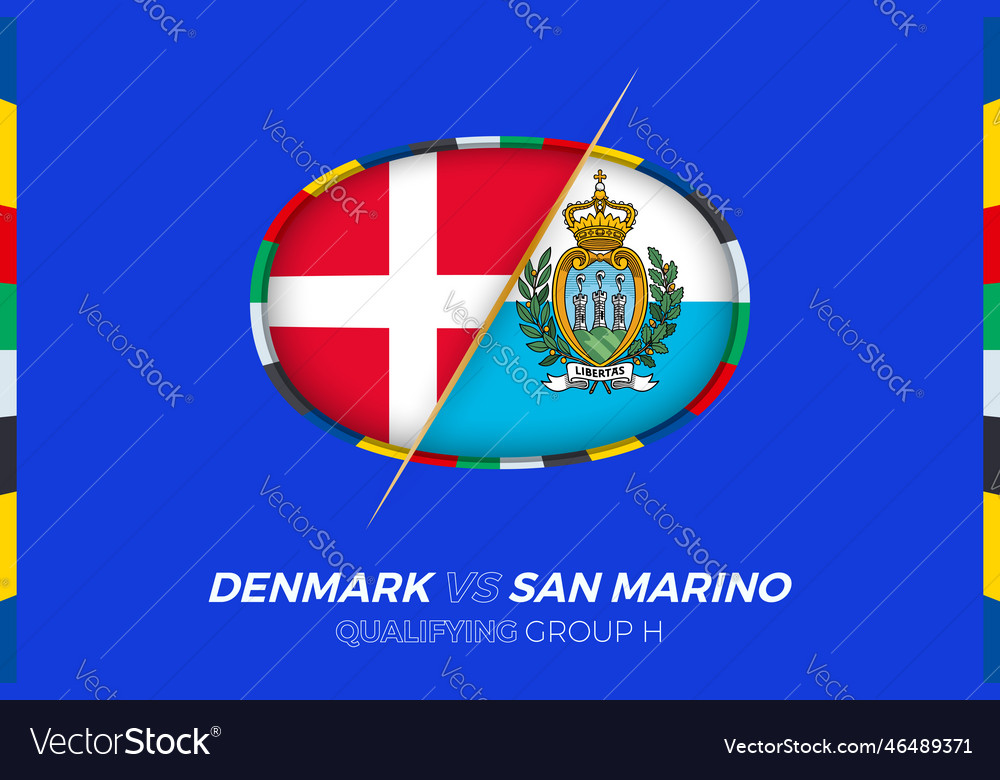 Denmark vs san marino icon for european football