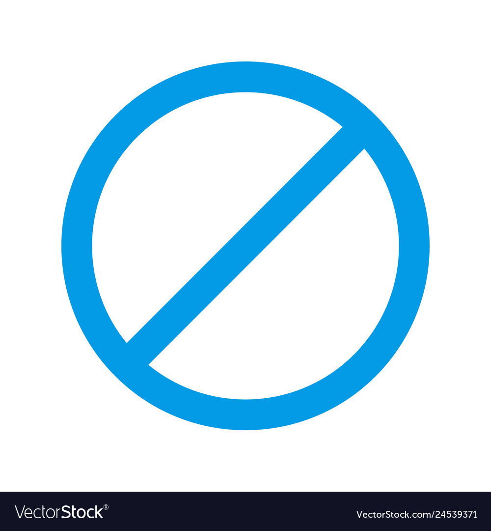 Forbidden icon Royalty Free Vector Image - VectorStock