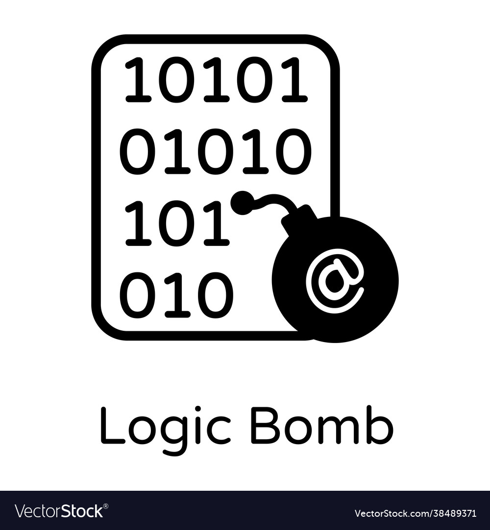 Logic bomb Royalty Free Vector Image - VectorStock