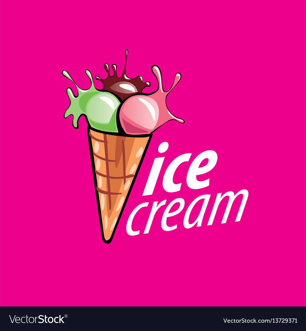 Logo ice cream Royalty Free Vector Image - VectorStock