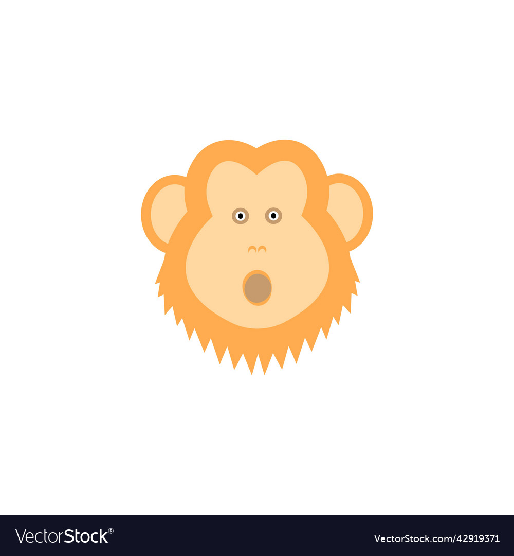 Monkey icon design element
