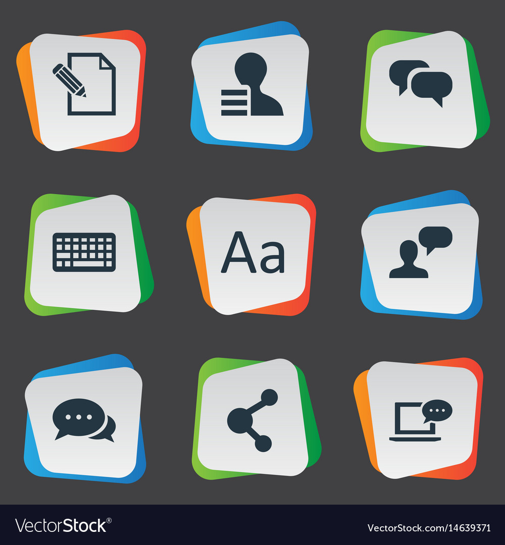 Set of simple user icons