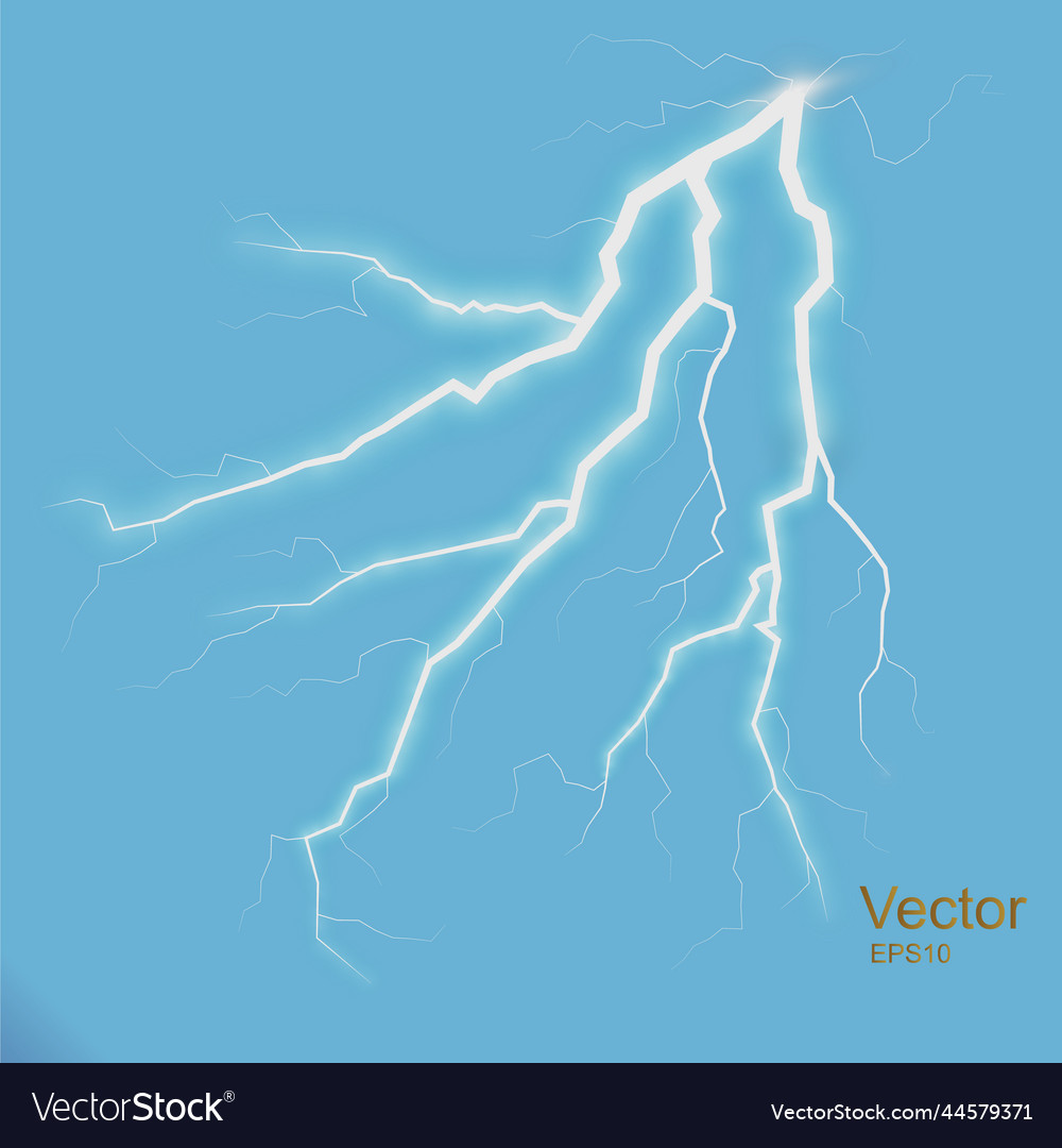 Storm with lightning isolated on transparent vector image Storm with lightning isolated on transparent