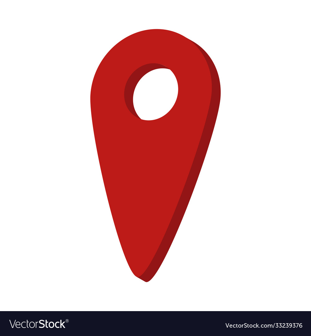 3d gps map pointer vector image 3d gps map pointer