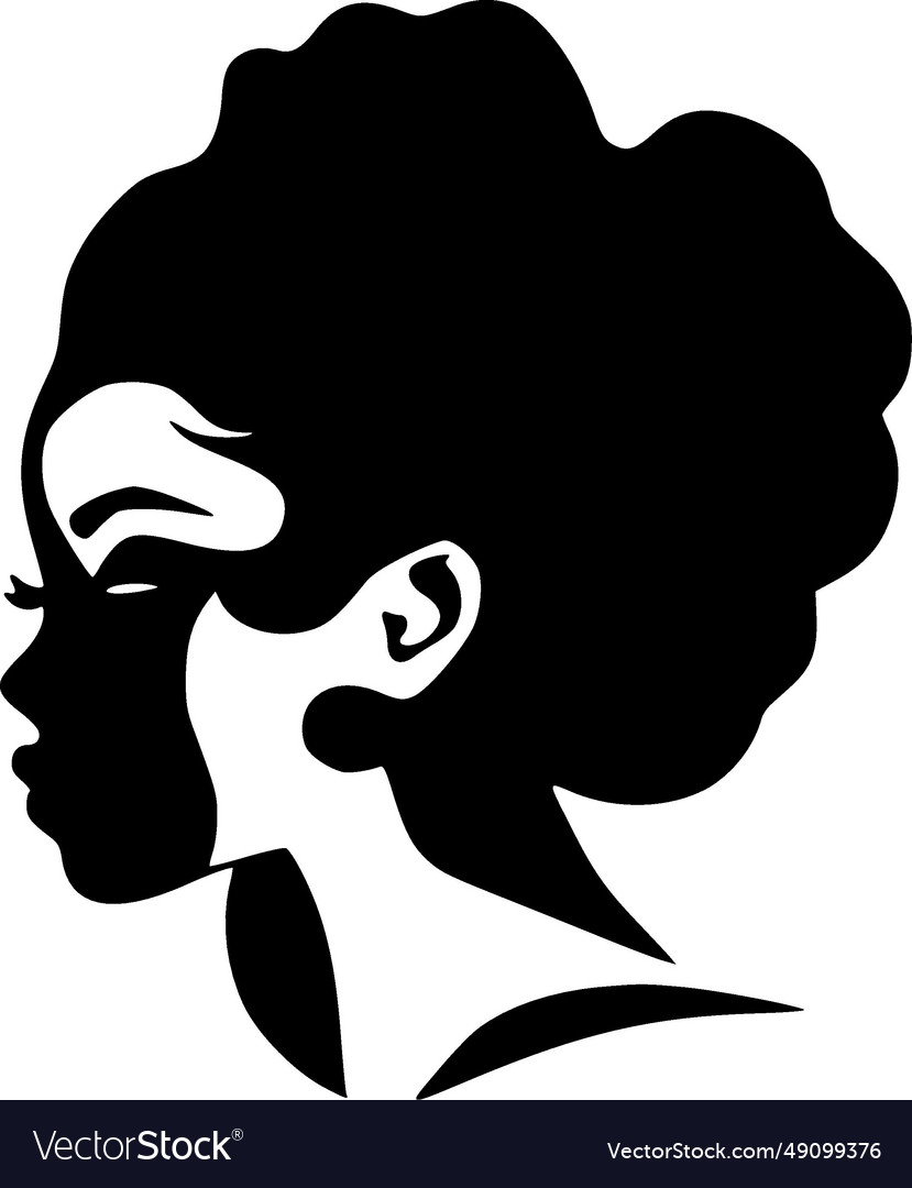 Black women - and white isolated icon