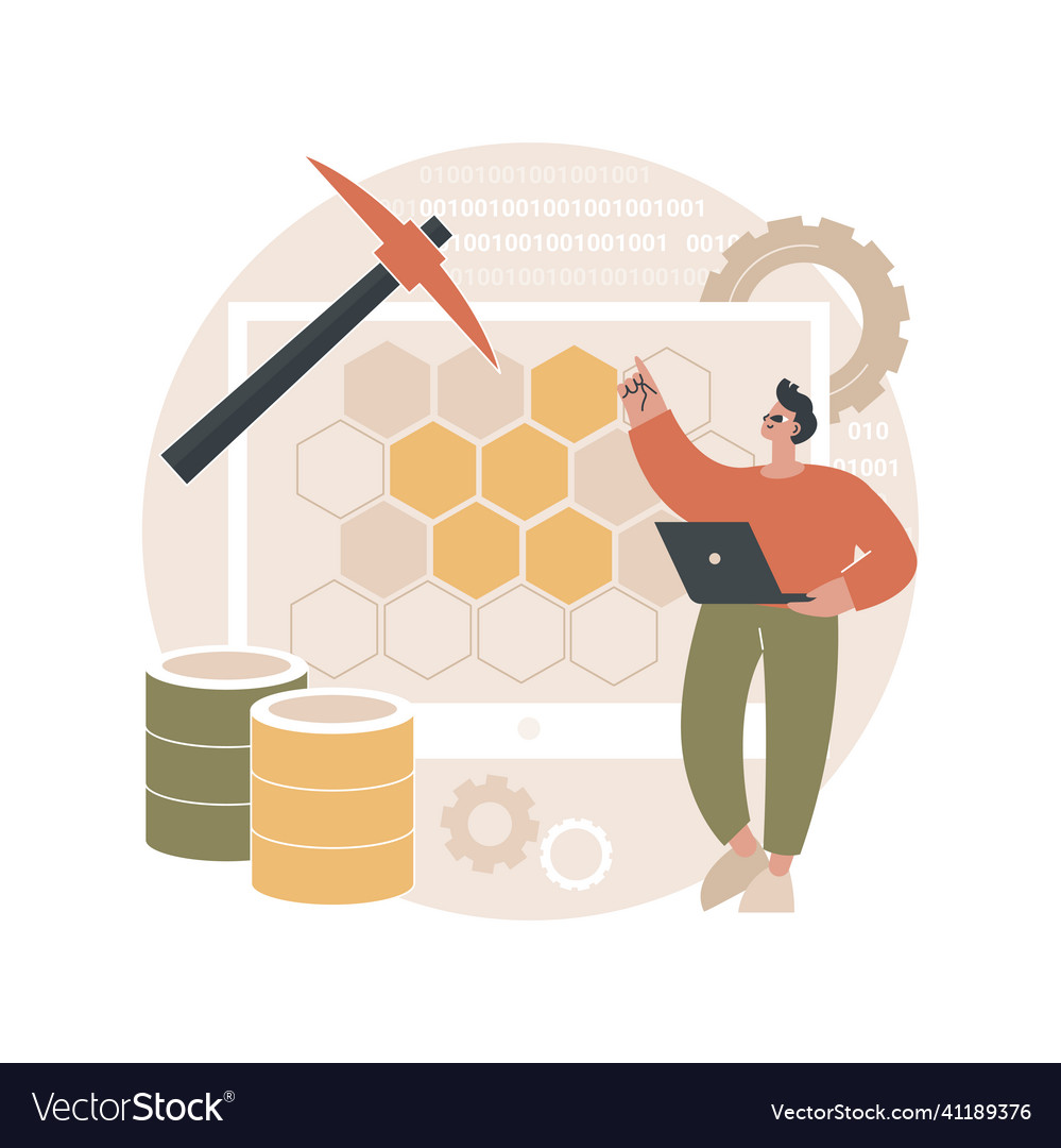 Data mining abstract concept Royalty Free Vector Image