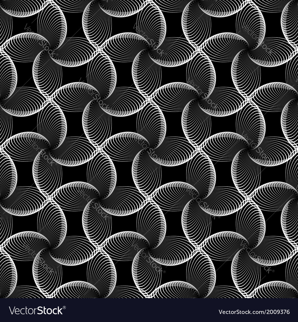 Design seamless uncolored geometric pattern