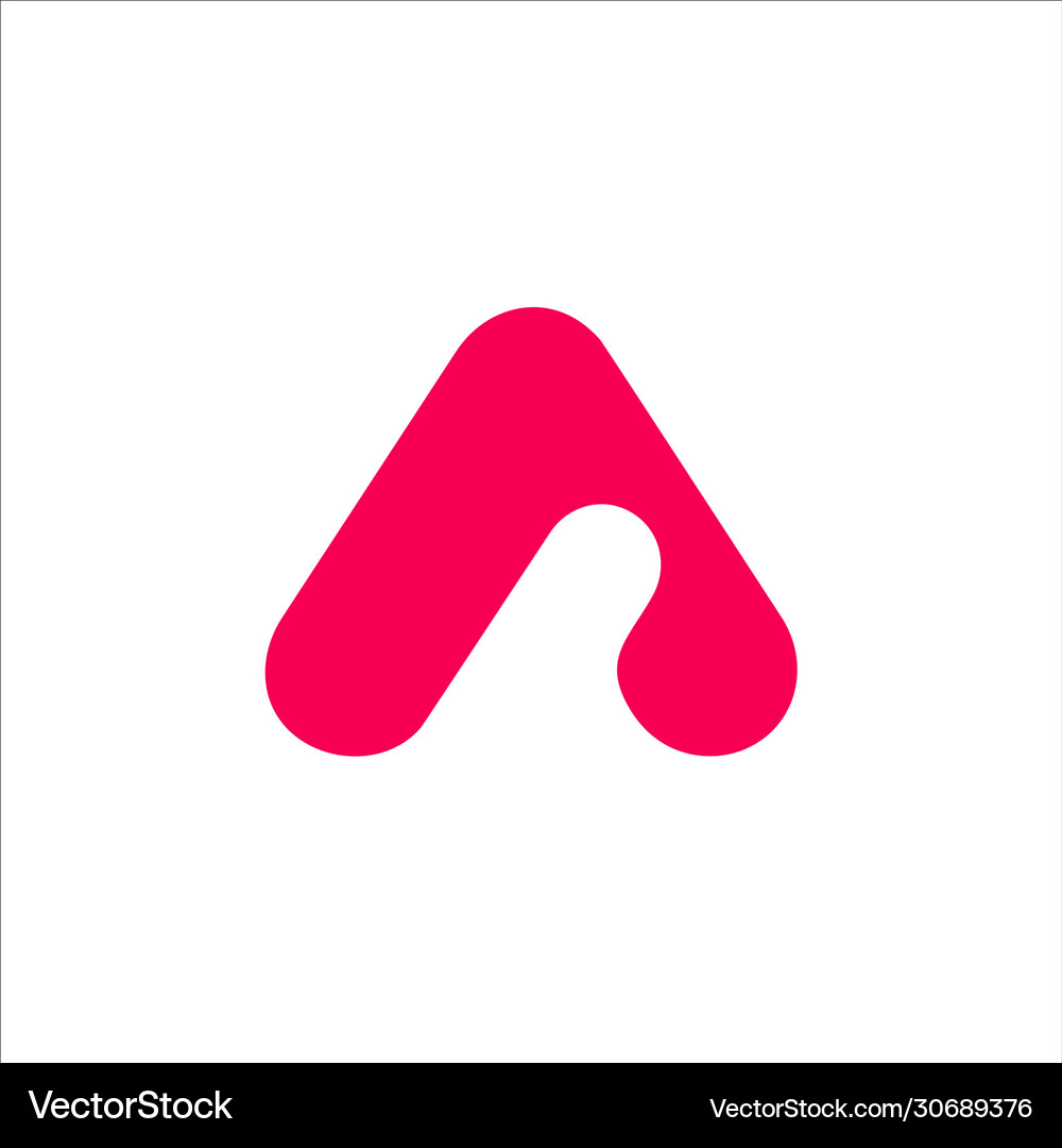 Initial letter a logo design template Royalty Free Vector