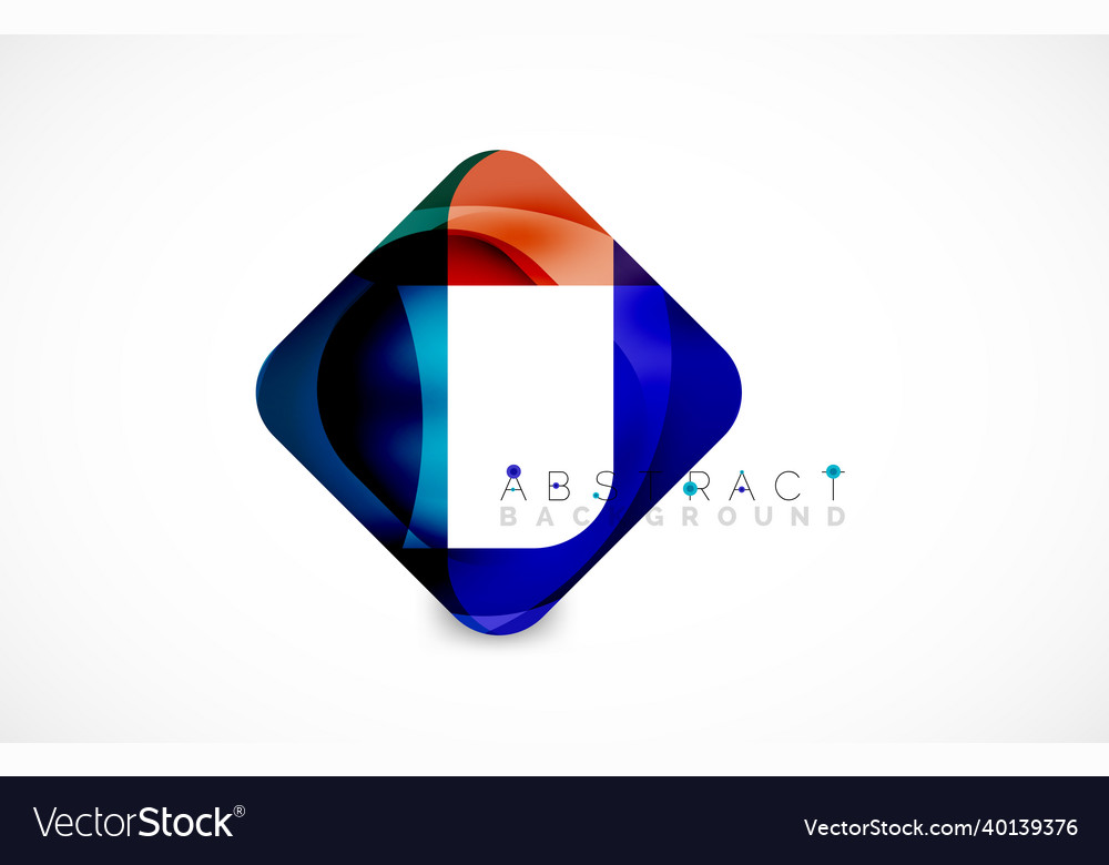 Minimal background abstract square shape vector image Minimal background abstract square shape