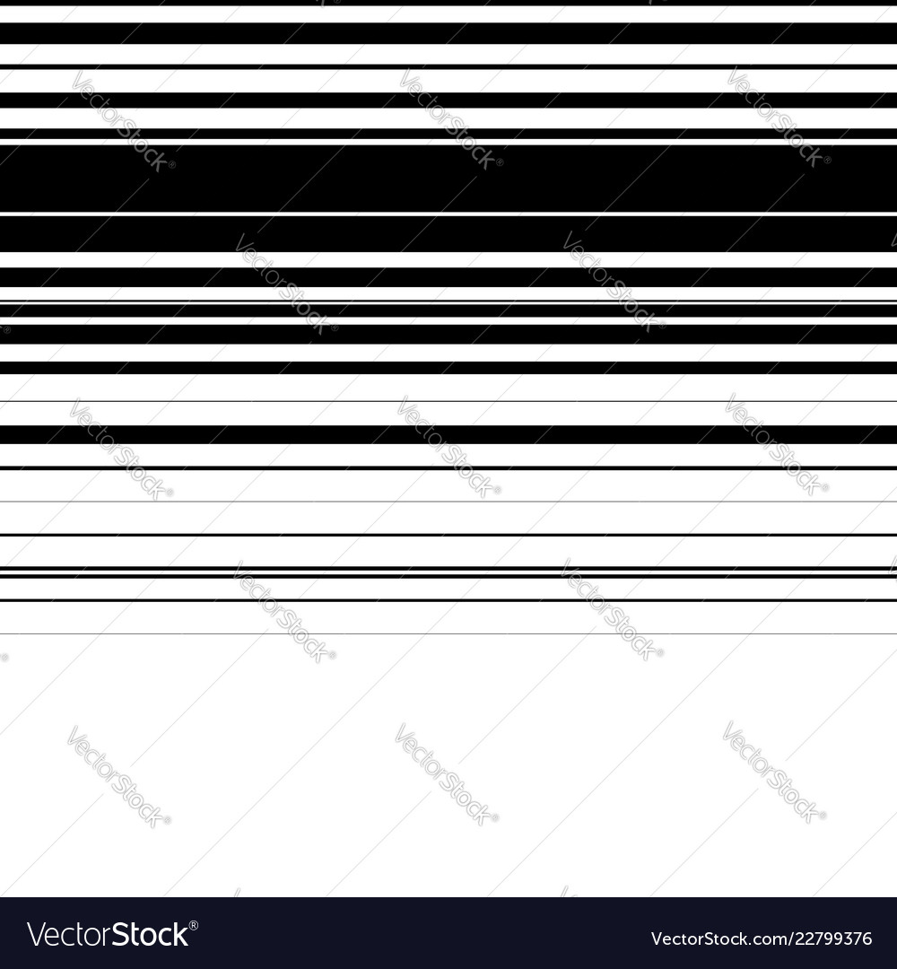 Straight lines with random thickness horizontally vector image Straight lines with random thickness horizontally