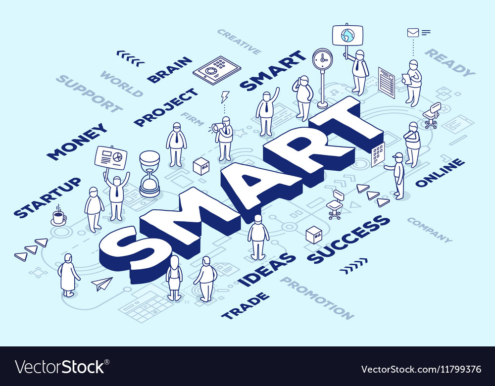 Three dimensional word smart with people