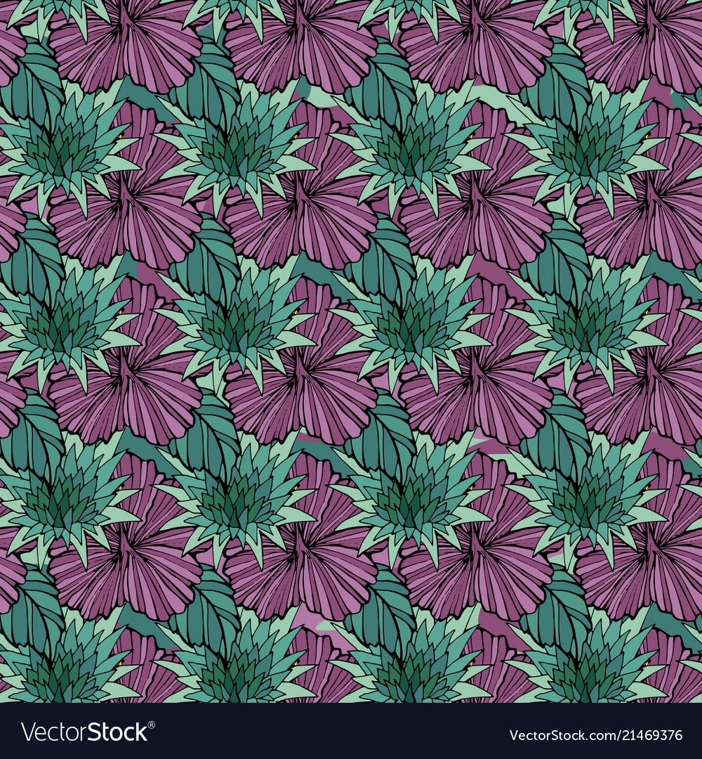 Tropic flowers on the camouflage background