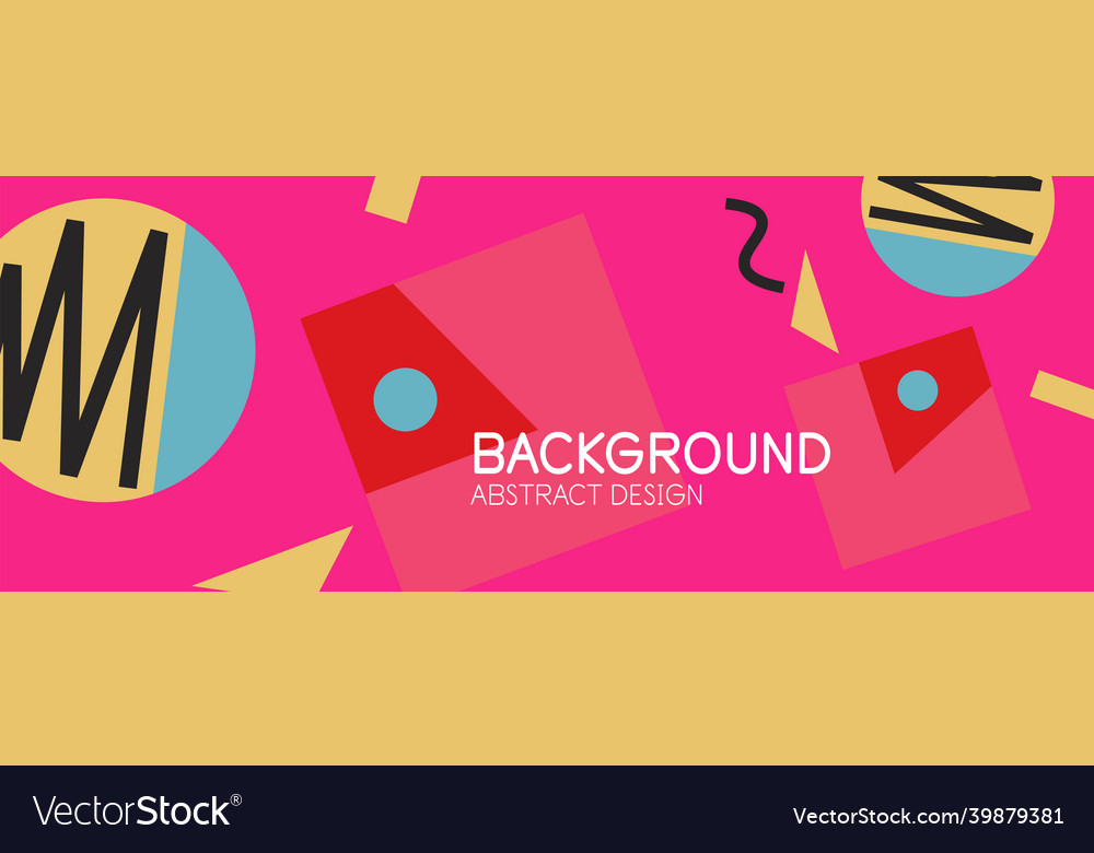 Abstract background blocks lines triangles Vector Image