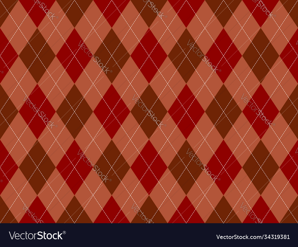 Argyle pattern seamless fabric texture background Vector Image Argyle pattern seamless fabric texture background