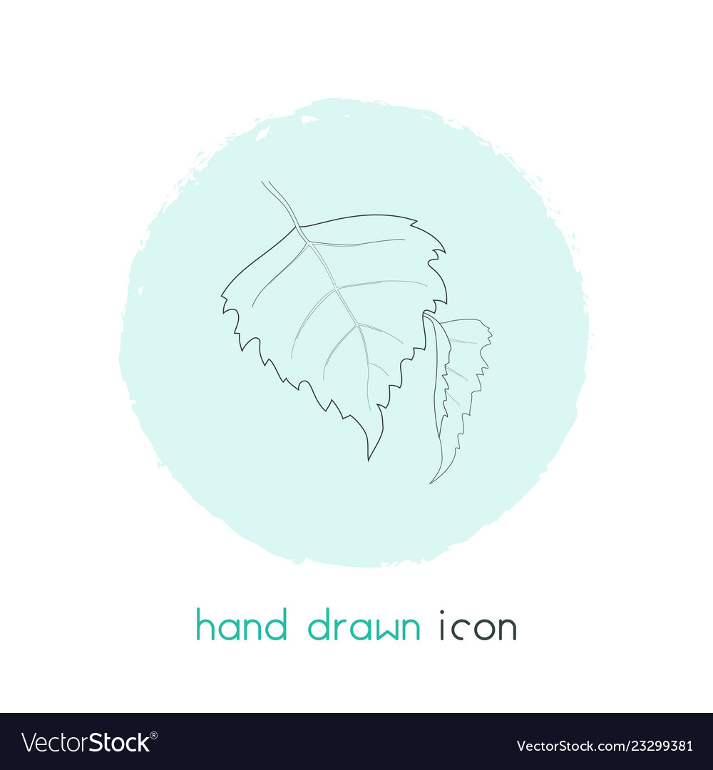 Aspen icon line element vector image Aspen icon line element