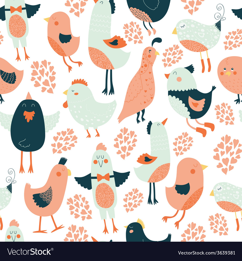 Cute birds collection Royalty Free Vector Image