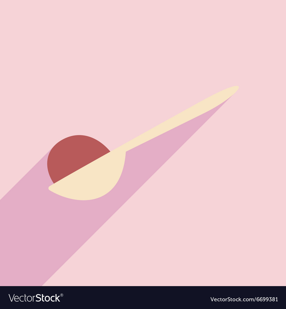 Flat with shadow icon and mobile application ice