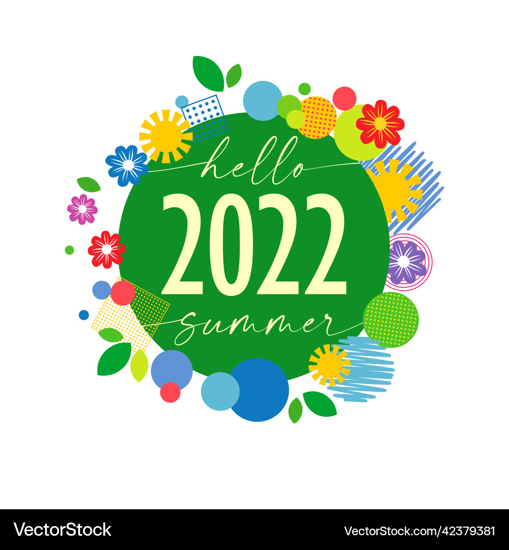 Hello summer Royalty Free Vector Image - VectorStock