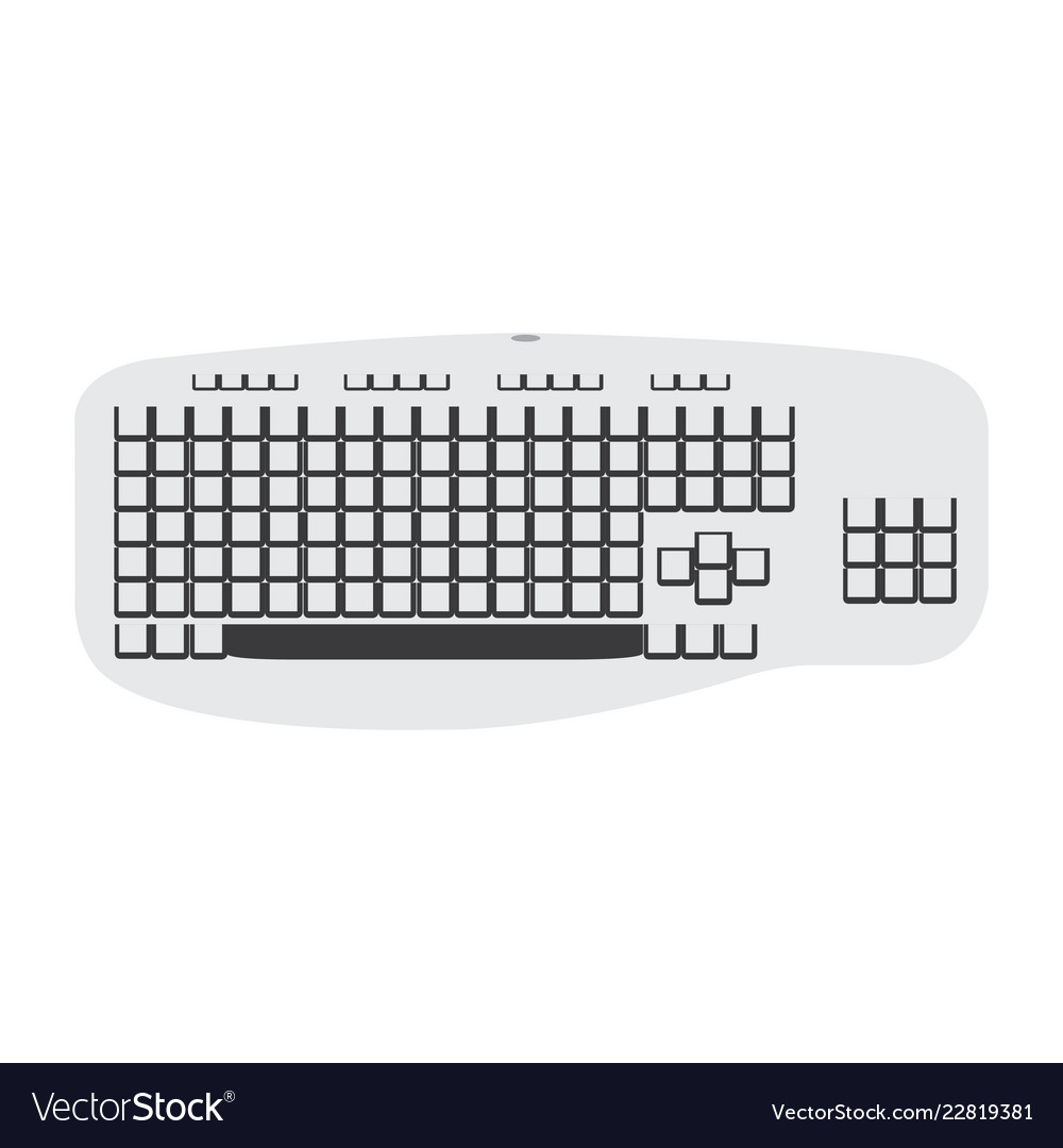 Isolated keyboard icon