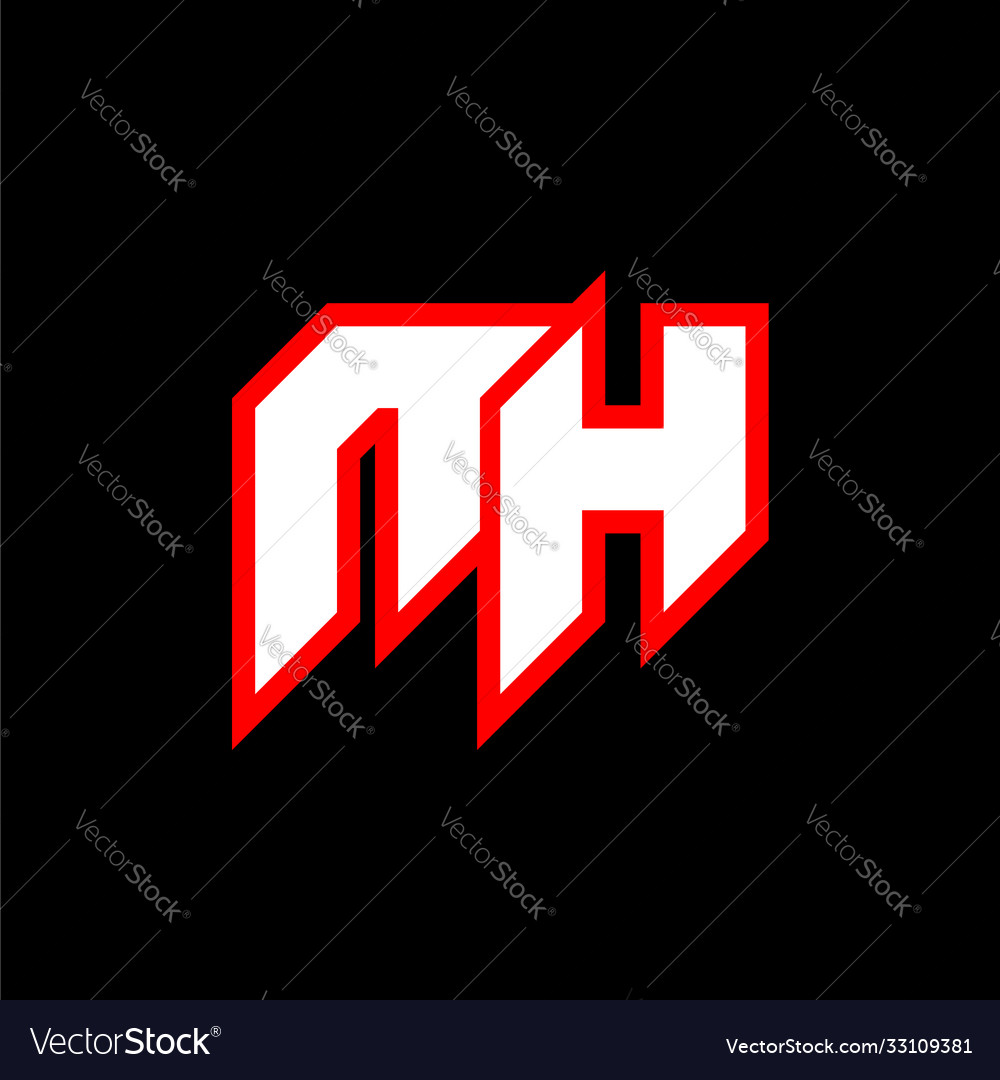 Nh logo design initial letter