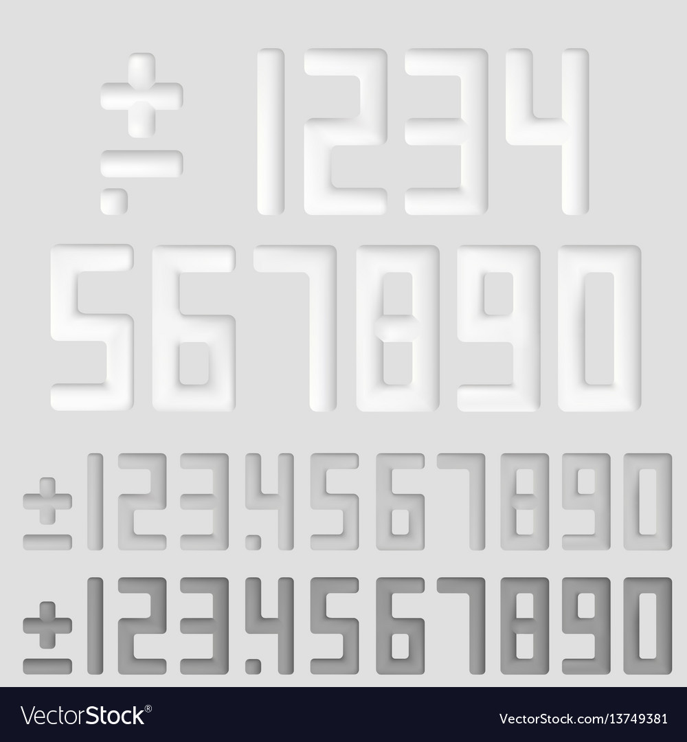 Numeric Display Icons