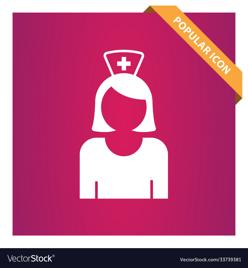 Nurse icon for web and mobile