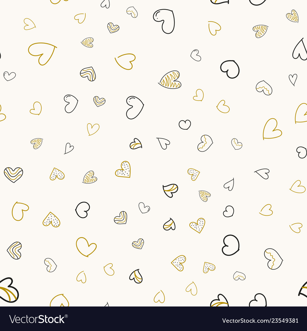 Seamless pattern with colorful heart vector image Seamless pattern with colorful heart