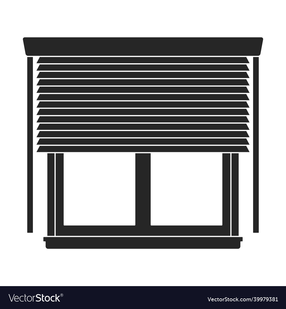 Window blind black icon