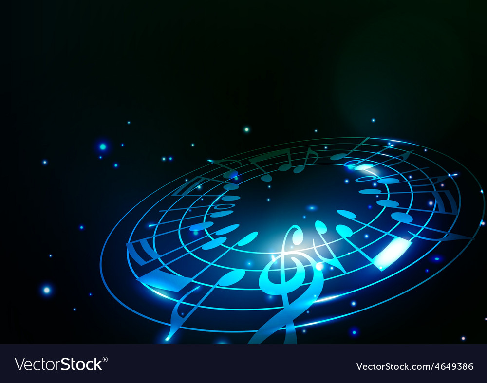 Abstract notes with light background