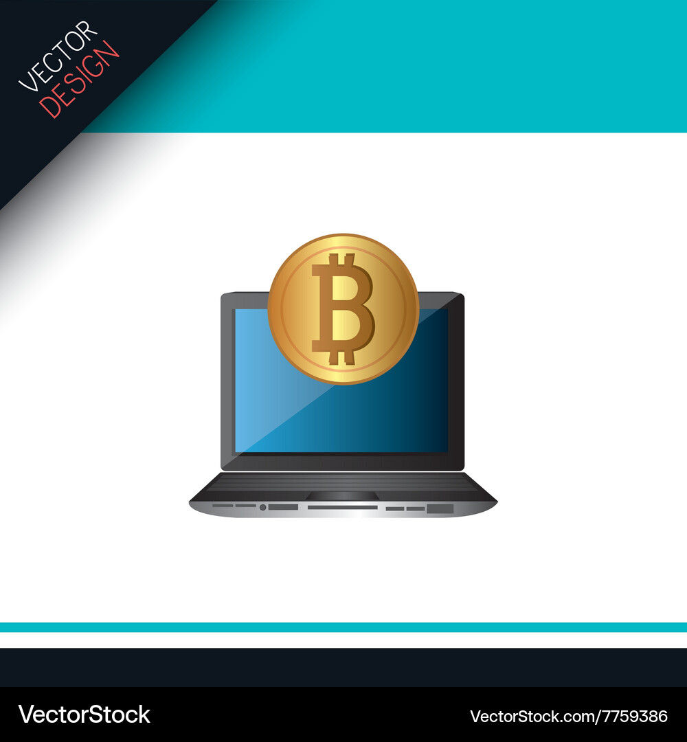 Bit coins design Royalty Free Vector Image - VectorStock