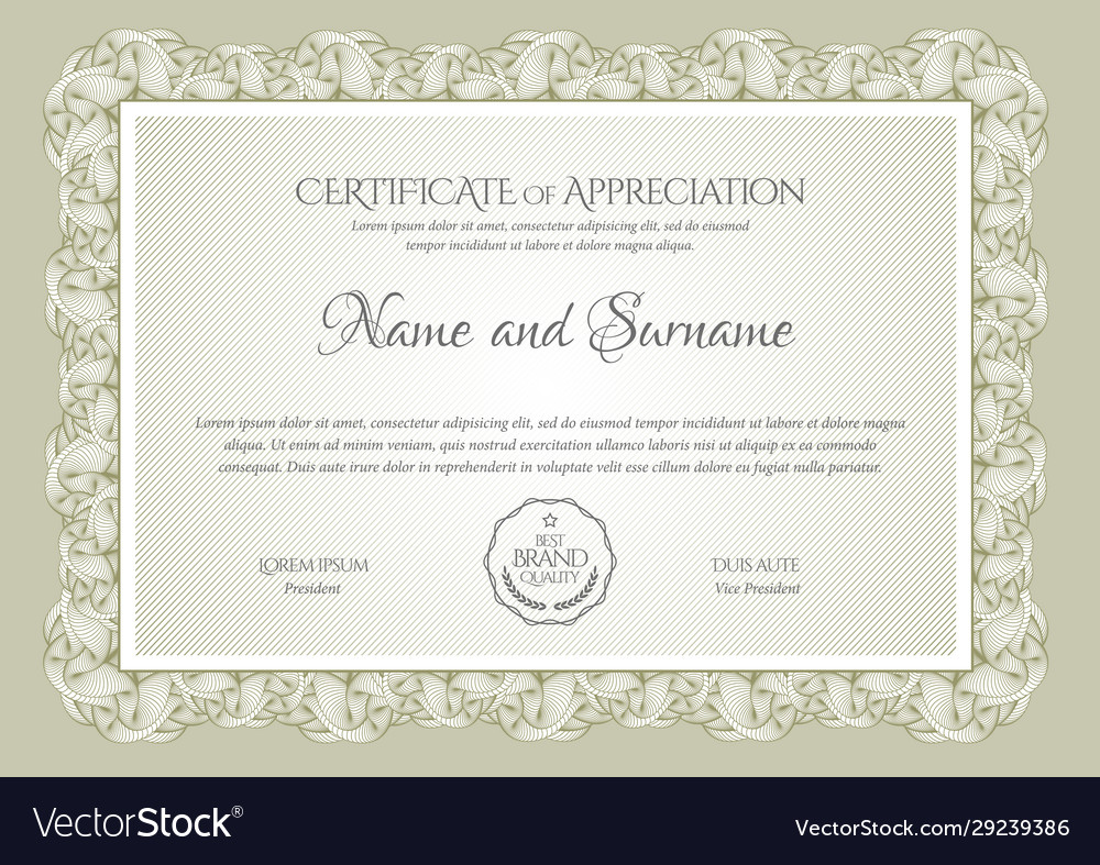 Certificate template diploma modern design or Vector Image