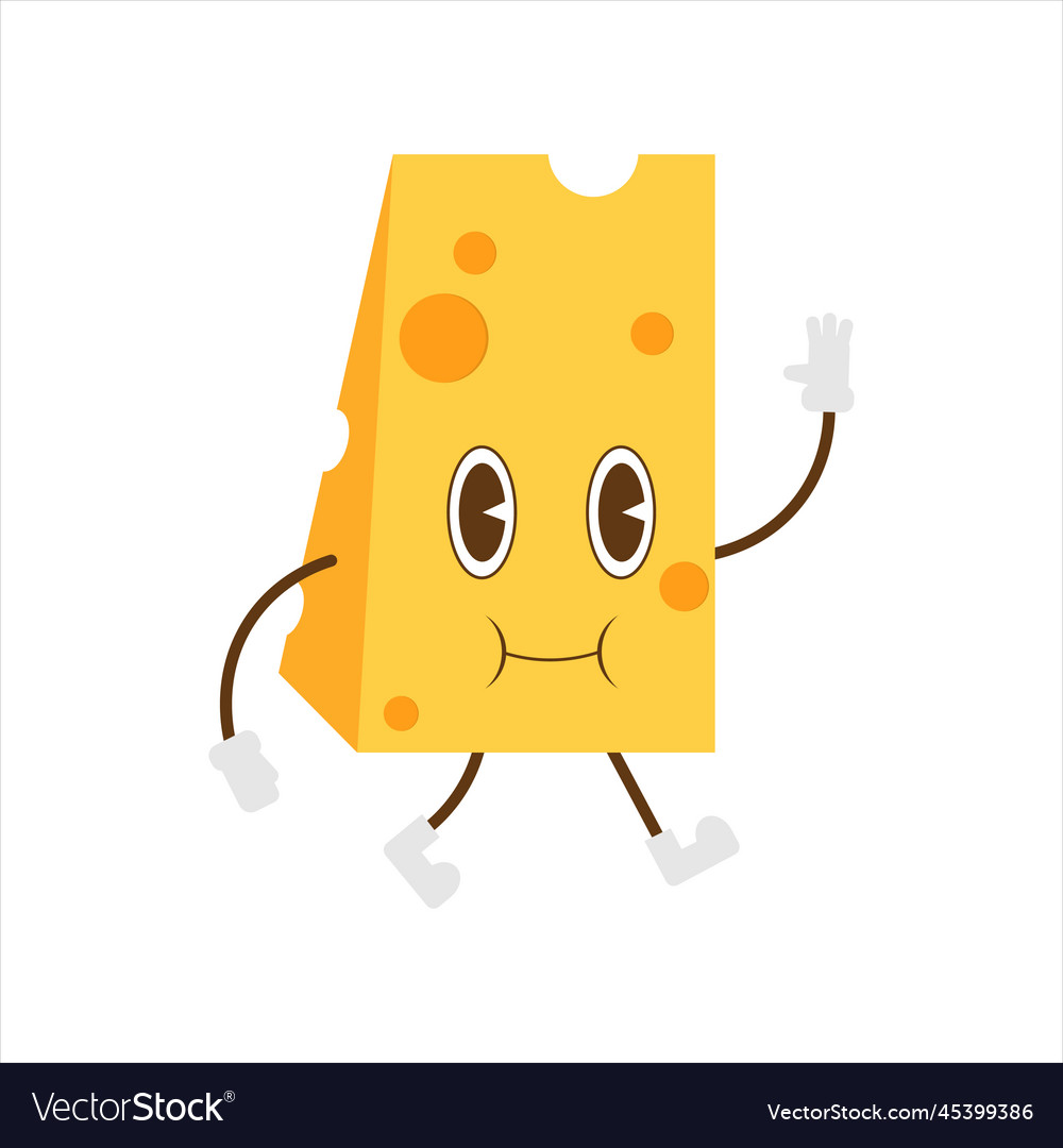 Cute cheese Royalty Free Vector Image - VectorStock