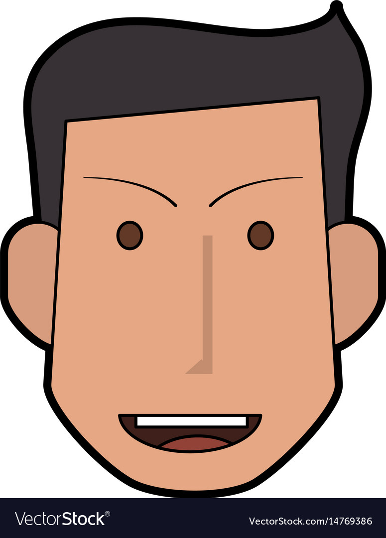 Head of smiling man icon image