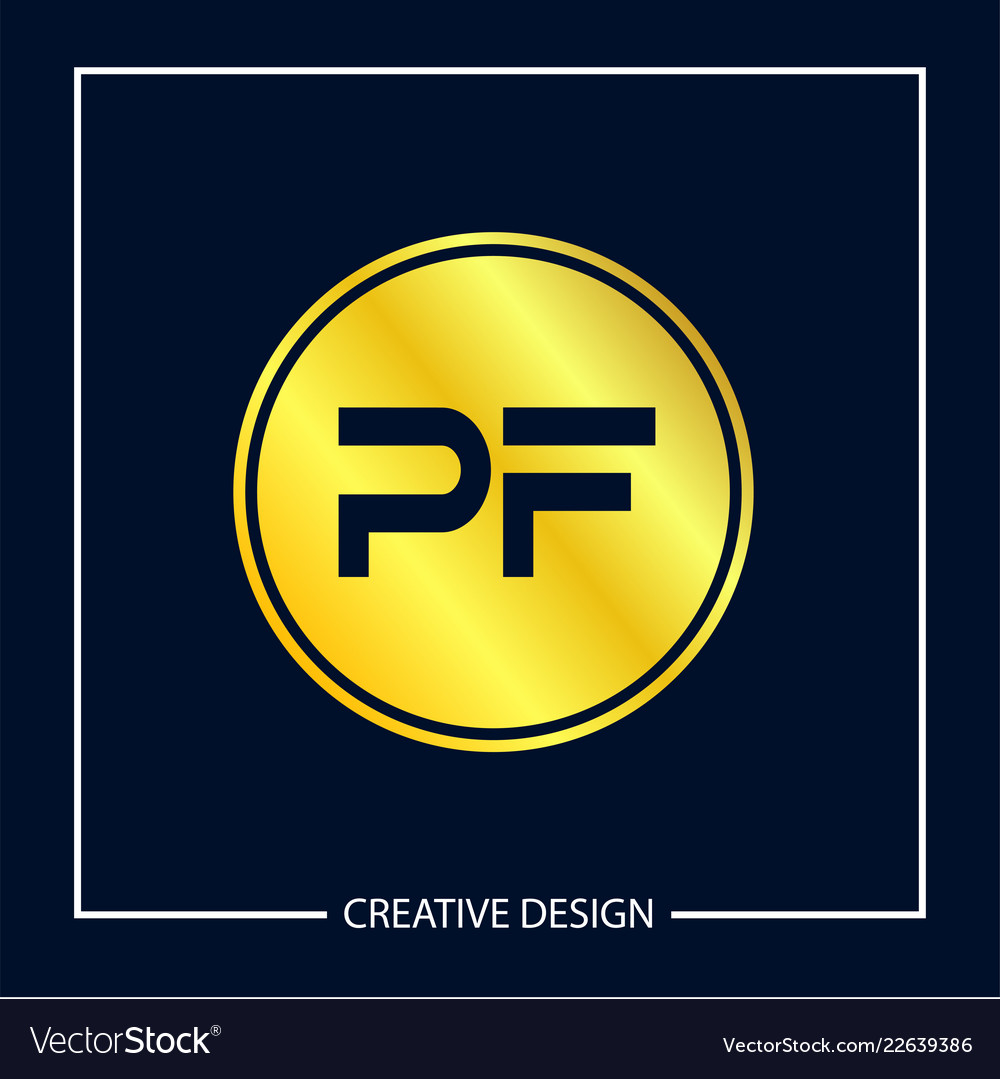 Initial letter pf logo template design