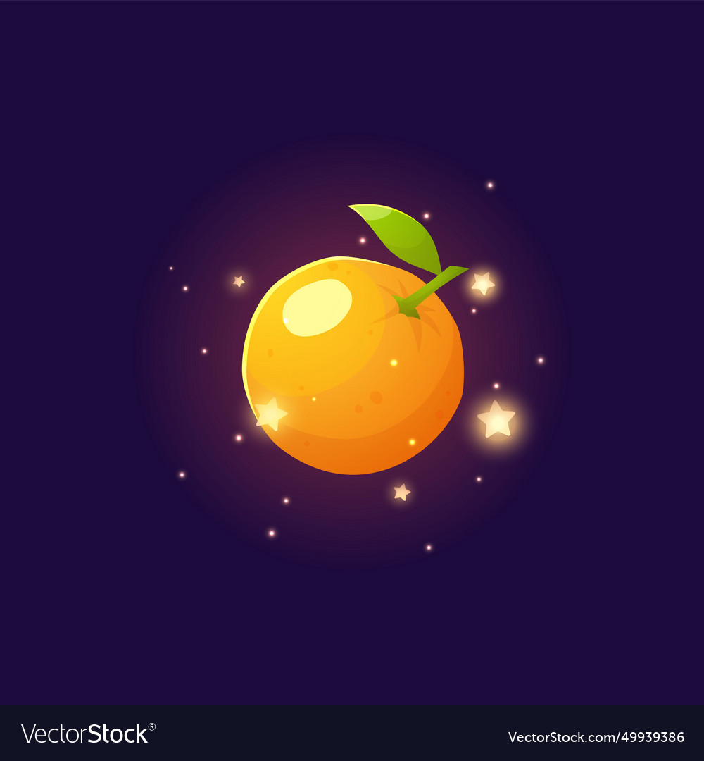 Orange simple fruit cartoon