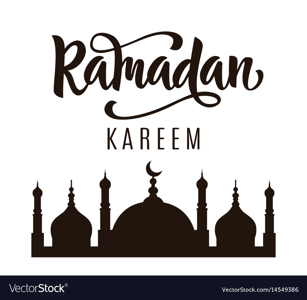 Ramadan kareem greeting poster Royalty Free Vector Image